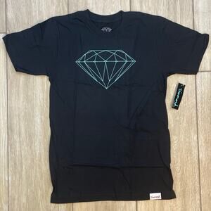 Diamond Supply Co T Shirt Small Black Brilliant BF Tee Diamond Logo NWT